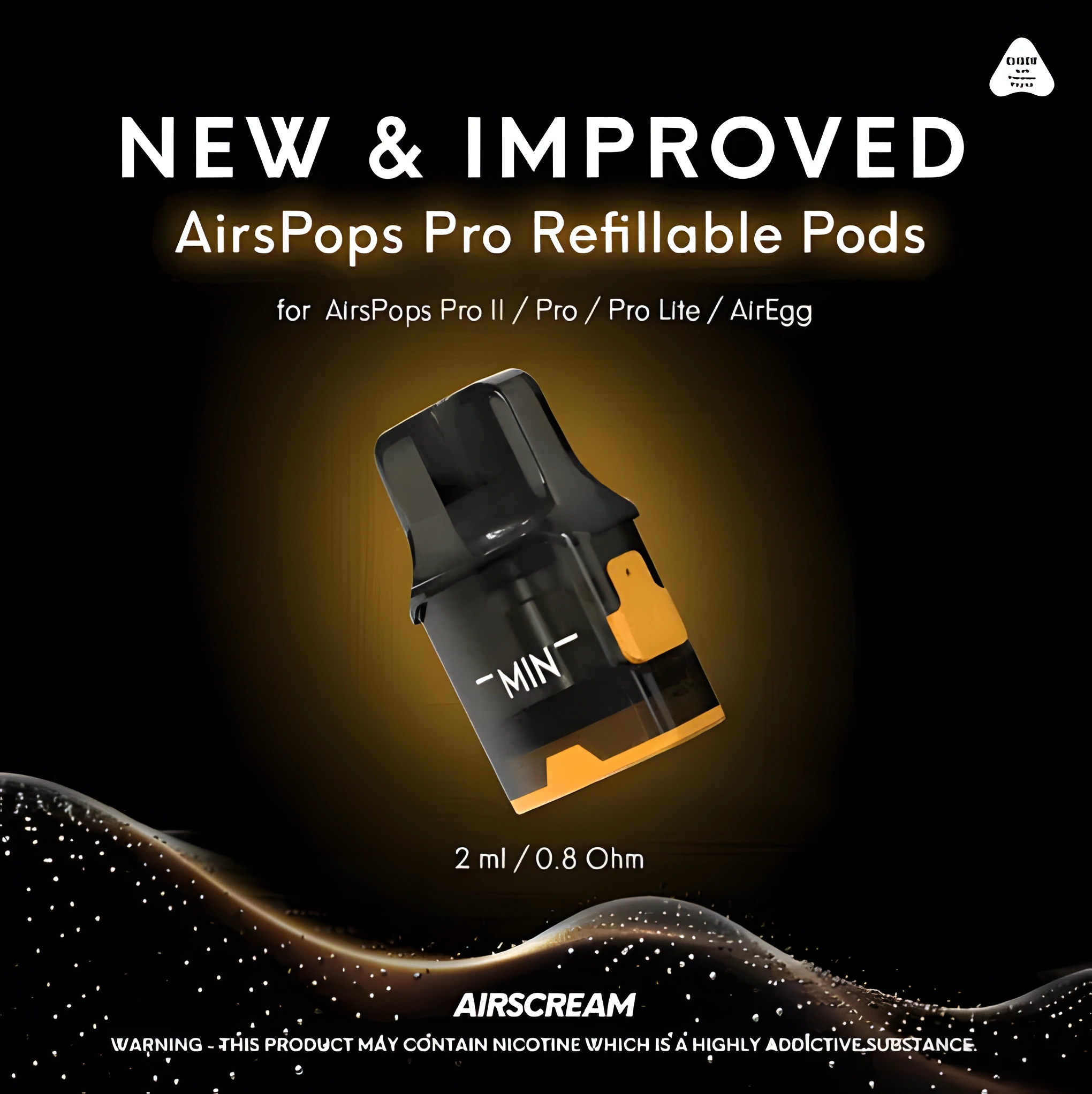 AIRSCREAM AirsPops Pro II 註油主機 | 氣泡二代小煙主機 5-18W 可調 | 台灣正品現貨